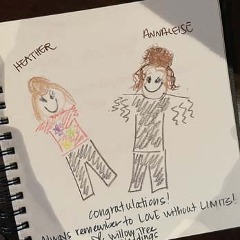 Willow Tree Weddings - We had a sketch guestbook and received such a cute note from WTW! - Wedding Planning Near Me