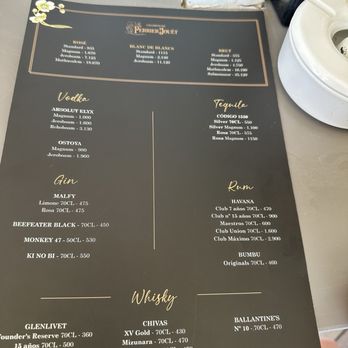 Blue Marlin - Menu - Lounges Near Me - Ibiza, PM