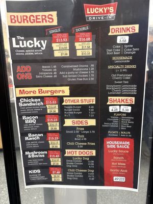 Menu photo 1 Lucky's Drive-In Sacramento, CA Menu photo 1 Lucky's Drive-In Sacramento, CA