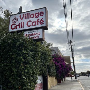 Village Grill - This is the entrance from the Back parking lot - Breakfast & Brunch Near Me - Bakersfield, California