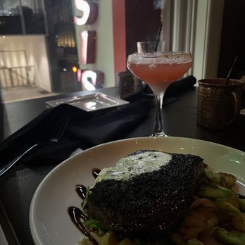 The Woolworth - Mangonada, flat iron steak - Cocktail Bars Near Me - Dallas, Texas The Woolworth - Mangonada, flat iron steak - Cocktail Bars Near Me - Dallas, Texas