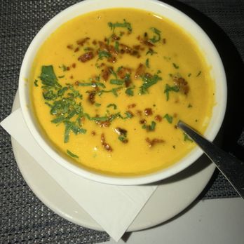 Prosecco - Butternut squash soup - Italian Near Me - Chicago, Illinois