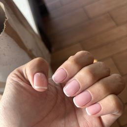 Russian manicure gel French tip