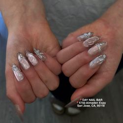 Day Nail Bar - Fancy Cateye Nails Art at Day Nail Bar. CALL(408)591-1166 4750 Almaden Expy, San Jose, CA, 95118. Follow Us: IG @day_nailbar