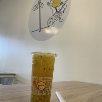 Happy Lemon - Passion fruit green tea - Bubble Tea Near Me - Austin, Texas Happy Lemon - Passion fruit green tea - Bubble Tea Near Me - Austin, Texas