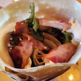 Bacon and Cheese Crepe