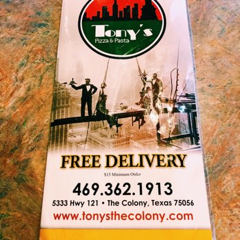 Tony's Pizza & Pasta - Try it, this place is so good - Pizza Near Me - The Colony, Texas