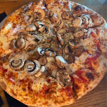 Barrel District - Sausage and mushroom pizza - Pizza Near Me - Cathedral City, California Barrel District - Sausage and mushroom pizza - Pizza Near Me - Cathedral City, California