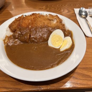 Curry House Coco Ichibanya - Chicken Cutlet mild with Hard Boiled Egg - Japanese Curry Near Me - Irvine, California