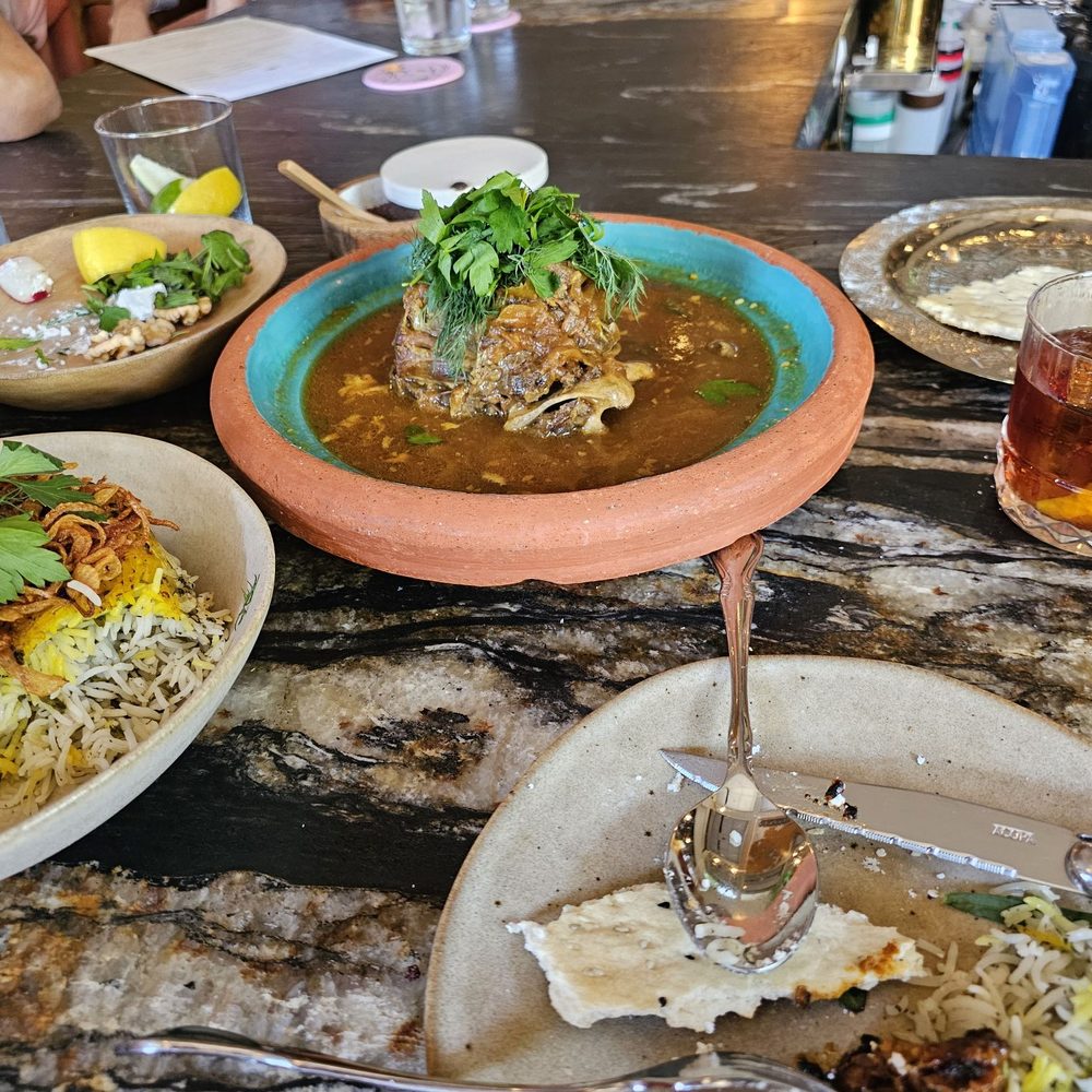 Delbar Middle Eastern - The lamb neck is absolutely delicious! Drinks too - Persian/Iranian Near Me - Alpharetta, Georgia