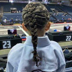 Way of the Warrior Martial Arts - Asher gearing up for his tournament