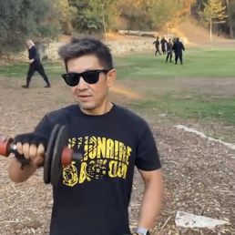 Me w ninjas in background