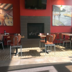 Interior of Biggby Coffee.