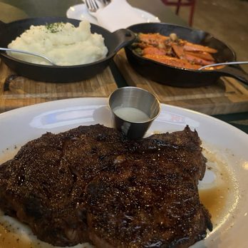 Buena Mesa - Ribeye, garlic mashed potatoes, garlic carrots - Bars Near Me - Downey, California Buena Mesa - Ribeye, garlic mashed potatoes, garlic carrots - Bars Near Me - Downey, California