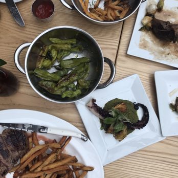 Frenchie Wine Bistro - Shishito Peppers, Grilled Octopus, Sirloin Steak, French Fries! B+ overall. - Wine Bars Near Me - Boston, Massachusetts Frenchie Wine Bistro - Shishito Peppers, Grilled Octopus, Sirloin Steak, French Fries! B+ overall. - Wine Bars Near Me - Boston, Massachusetts