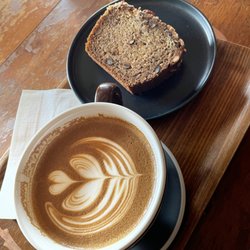 Mark IV Brothers - Beautiful bowl of latte happiness with an amazing banana bread