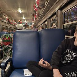 Lebanon Mason Monroe Railroad - Seating was spacious in the vip train car!