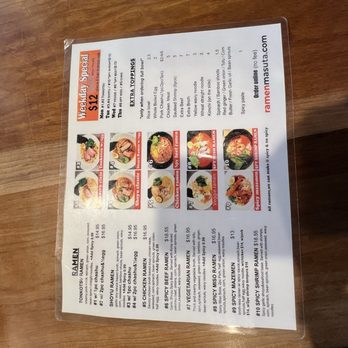 Ramen Masuta - Menu - Ramen Near Me - Rancho Cucamonga, California
