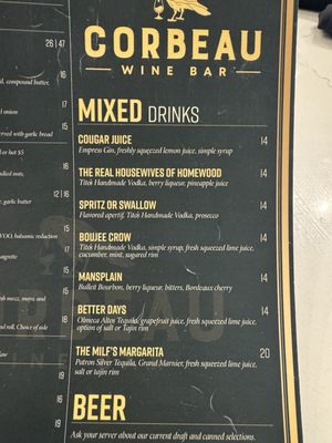 Menu photo 6 Corbeau Wine Bar - The Edge Homewood, AL