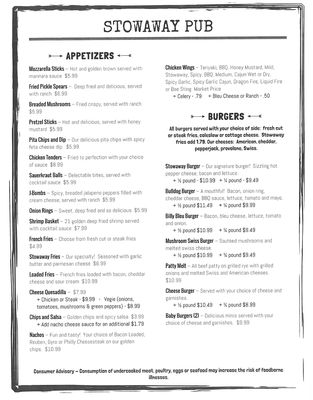 Menu photo 1 Stowaway Pub Stow, OH
