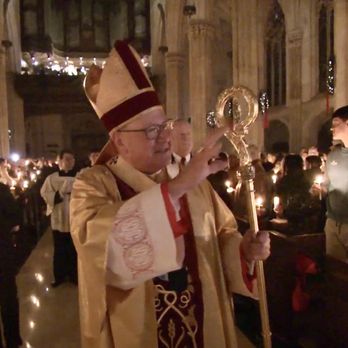 St. Patrick's Cathedral - The Cardinal enters the candle lit Cathedral. - Churches Near Me - New York, New York St. Patrick's Cathedral - The Cardinal enters the candle lit Cathedral. - Churches Near Me - New York, New York
