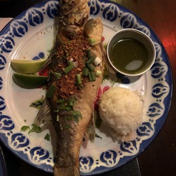 Aroi Mak Mak - This dish is a MUST!! Fresh Branzino with amazing sauce. - Cocktail Bars Near Me - Redlands, California Aroi Mak Mak - This dish is a MUST!! Fresh Branzino with amazing sauce. - Cocktail Bars Near Me - Redlands, California