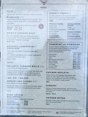 Menu photo 4 Kozak Ukranian Eatery New Westminster, BC