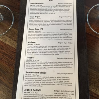 Bruz Beers - Beer menu 7/3/16 - Breweries Near Me - Denver, Colorado