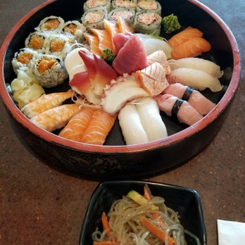 Gal's Sushi - 40 pc sushi set w/ noodles side dish. Had soup & salad as well - Sushi Bars Near Me - Markham, Ontario Gal's Sushi - 40 pc sushi set w/ noodles side dish. Had soup & salad as well - Sushi Bars Near Me - Markham, Ontario