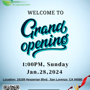 Present Acupuncture - Grand Opening on Jan.28 - Acupuncture Near Me - San Lorenzo, California