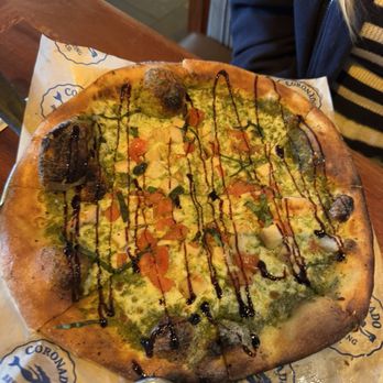 Coronado Brewing - Pesto Chicken pizza - Brewpubs Near Me - Coronado, California Coronado Brewing - Pesto Chicken pizza - Brewpubs Near Me - Coronado, California