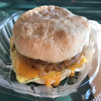 Stone Village Market - Sausage, egg and cheddar biscuit sandwich - Grocery Near Me - Fort Davis, Texas Stone Village Market - Sausage, egg and cheddar biscuit sandwich - Grocery Near Me - Fort Davis, Texas