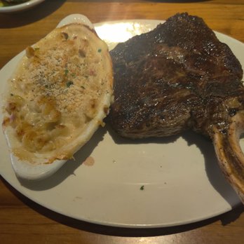 Stoney River - Cowboy ribeye with Mac and cheese - Steakhouses Near Me - Towson, Maryland Stoney River - Cowboy ribeye with Mac and cheese - Steakhouses Near Me - Towson, Maryland