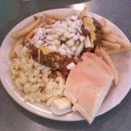 The aforementioned cheesburger sloppy plate. The aforementioned cheesburger sloppy plate.