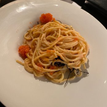 Shigotonin - Mentaiko pasta after mixing it - Japanese Near Me - Las Vegas, Nevada Shigotonin - Mentaiko pasta after mixing it - Japanese Near Me - Las Vegas, Nevada