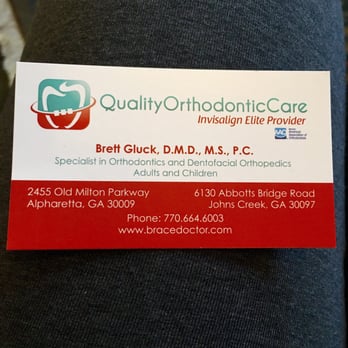 Quality Orthodontic Care - Dr. GLuck has OfficiaLLy Rebranded his business: QuaLity Orthodontic Care (2.2.16) - Orthodontists Near Me - Alpharetta, Georgia Quality Orthodontic Care - Dr. GLuck has OfficiaLLy Rebranded his business: QuaLity Orthodontic Care (2.2.16) - Orthodontists Near Me - Alpharetta, Georgia