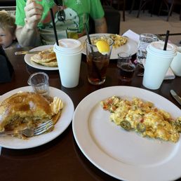 Los amigos scramble and pancakes. Best pancakes you can get! Los amigos scramble and pancakes. Best pancakes you can get!