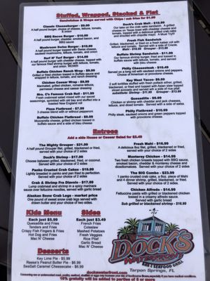 Menu photo 5 Dock's Waterfront Tarpon Springs, FL Menu photo 5 Dock's Waterfront Tarpon Springs, FL