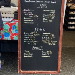 Lamb Pork Menu