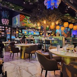 The dining area