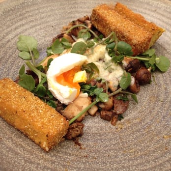 Industry Beans - Wild mushrooms with poached egg and polenta chips - Coffee Roasteries Near Me - Fitzroy, VIC Industry Beans - Wild mushrooms with poached egg and polenta chips - Coffee Roasteries Near Me - Fitzroy, VIC