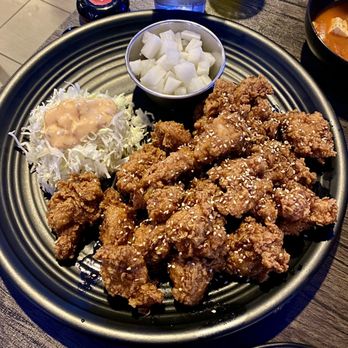 Pocha K - Spicy Garlic Boneless Fried Chicken - Korean Near Me - Newark, California Pocha K - Spicy Garlic Boneless Fried Chicken - Korean Near Me - Newark, California
