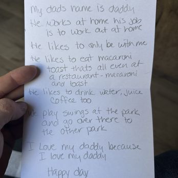 Maggie's House - They ask the kids questions about their dad's for Father's Day. - Child Care & Day Care Near Me - Ladera ranch, California Maggie's House - They ask the kids questions about their dad's for Father's Day. - Child Care & Day Care Near Me - Ladera ranch, California