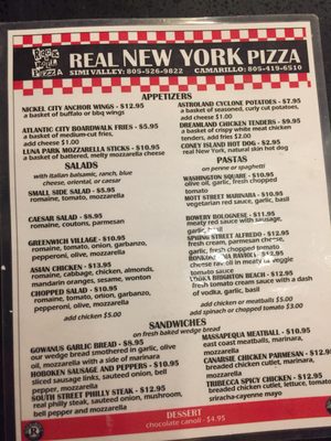 Menu photo 2 Rock & Roll Pizza Camarillo, CA Menu photo 2 Rock & Roll Pizza Camarillo, CA