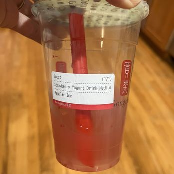 Gong Cha - Strawberry Yogurt Drink - Bubble Tea Near Me - Flushing, New York Gong Cha - Strawberry Yogurt Drink - Bubble Tea Near Me - Flushing, New York
