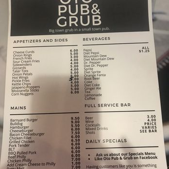 M&M's Bar & Grill - the menu - Bars Near Me - Oto, Iowa M&M's Bar & Grill - the menu - Bars Near Me - Oto, Iowa