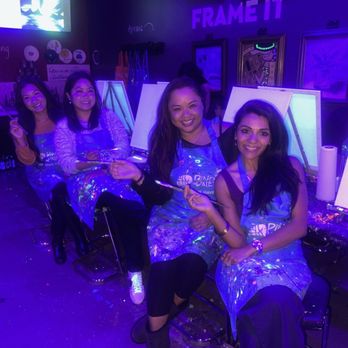 Pinot's Palette - Celebrating our friends Bday...she's a pro n we're all 1st timer here 12.08.23 - Paint & Sip Near Me - Brea, California