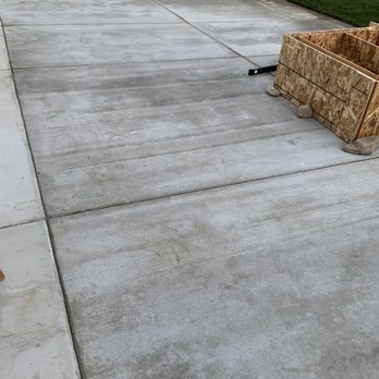 Green Leaf Landscaping  - Cement area in the back - Tree Services Near Me