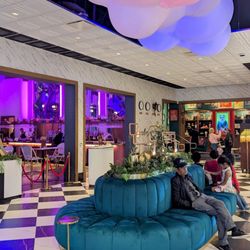Sitting area in the lobby