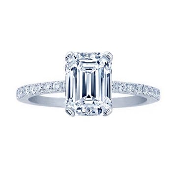 Classic Diamond House - Amazing emerald cut diamond pave engagement ring ! - Jewelry Near Me - Manhattan, New York Classic Diamond House - Amazing emerald cut diamond pave engagement ring ! - Jewelry Near Me - Manhattan, New York